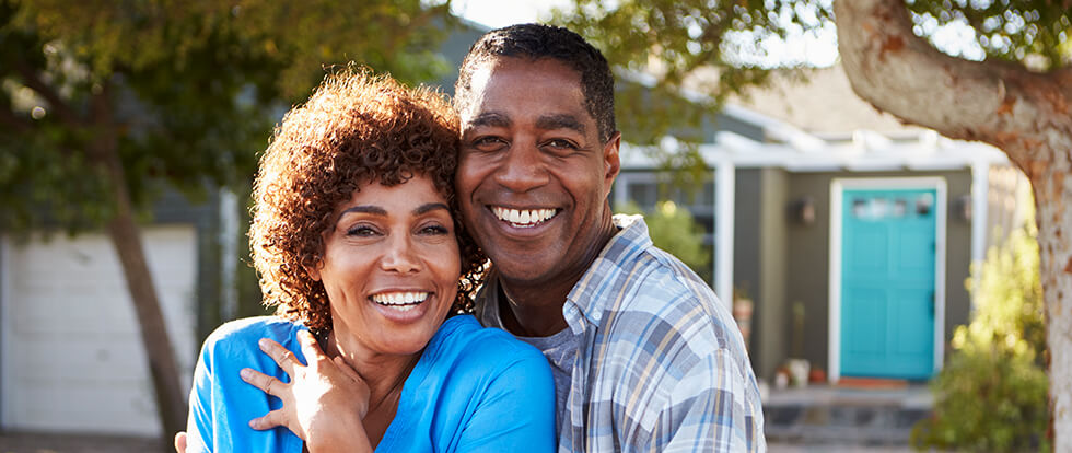 smiling couple