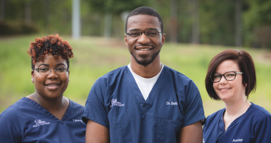 Dr. Gary Bethea with his dental team