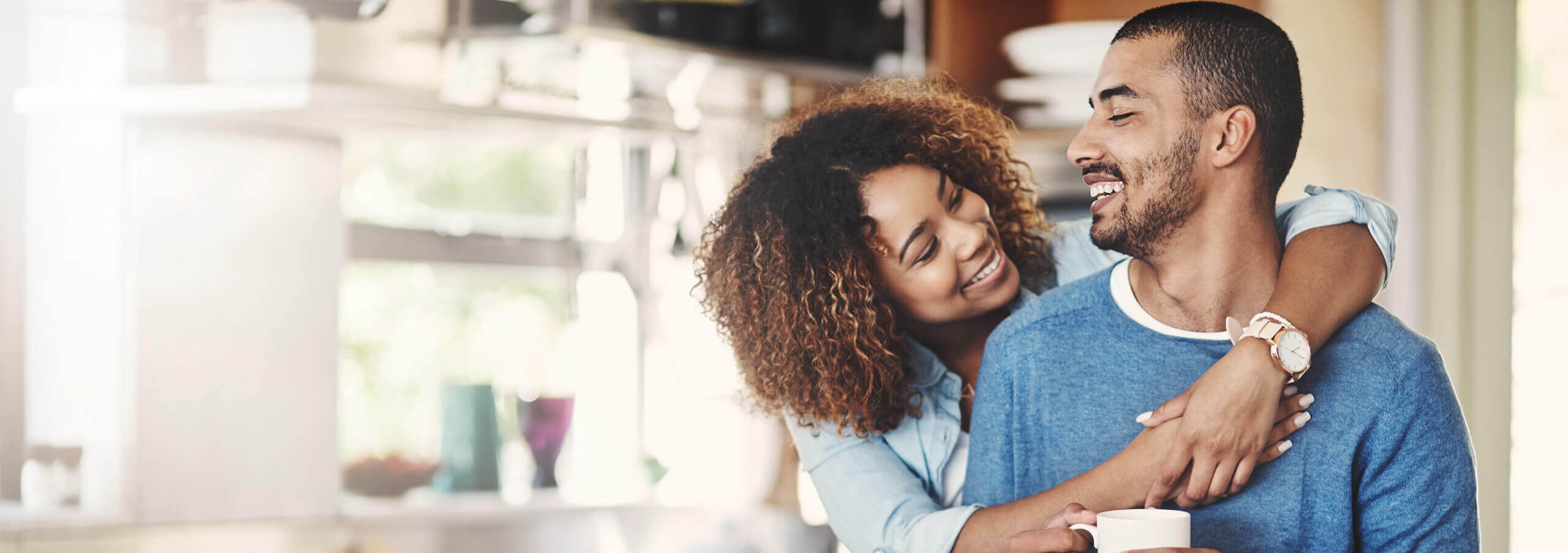 couple smiling at each other