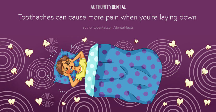 toothache pain, tooth pain feels worse when laying down